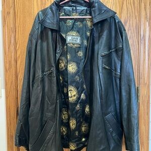 Versace Black Leather Jacket